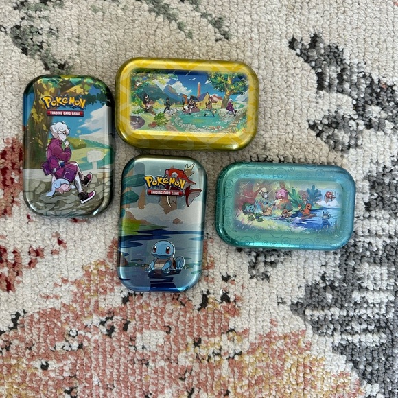 2 Pokemon Empty Tins Kanto Friends & Bede/Hatenna TCG - Picture 3 of 15